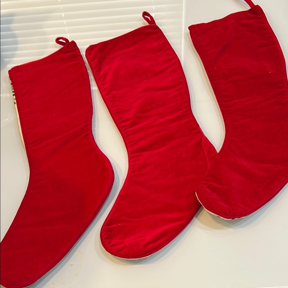 Santa Claus Holiday Stockings - Set of 3